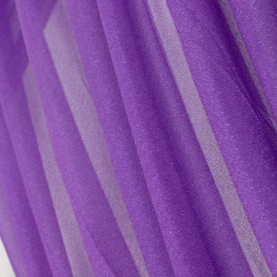 Purple Sheer Backdrop Drape â€“ 5ft x 14ft Wedding Arch & Ceiling Decor Panel, Wrinkle Free with Soft Shimmer