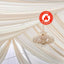 10ftx20ft Nude Sheer Durable Flame Resistant Ceiling Drape Curtain Panels