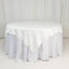 Lamour Satin 72"x72" Table Overlay Square Tablecloth Ivory - Smooth Finish Table Topper