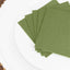 20 Pack Linen-Like Paper 5"x5" Napkins Olive Green - Highly Absorbent Airlaid Napkins