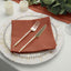 5 Pack Polyester 17"x17" Napkins Terracotta (Rust) - Durable & Wrinkle Resistant Dinner Napkins