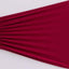 5 Pack Spandex Chair Sashes Burgundy Ruffled Style - Wide Easy to Use Stretch Chair Bands 8"x13"