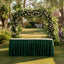 Polyester 14ft Table Skirt Hunter Emerald Green - Classic Pleated Design for Weddings & Events