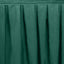 Portable Stage Skirt Hunter Emerald Green Polyester Platform Skirting Cloth for Events, Performances & Wedding Staging - 24"x20ft