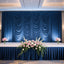 Portable Stage Skirt Navy Blue Polyester Platform Skirting Cloth for Events, Performances & Wedding Staging - 24"x20ft