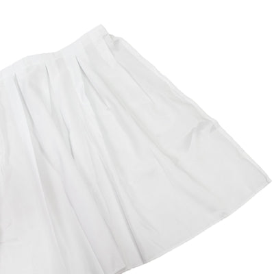 Portable Stage Skirt White Polyester Platform Skirting Cloth for Events, Performances & Wedding Staging - 24"x20ft
