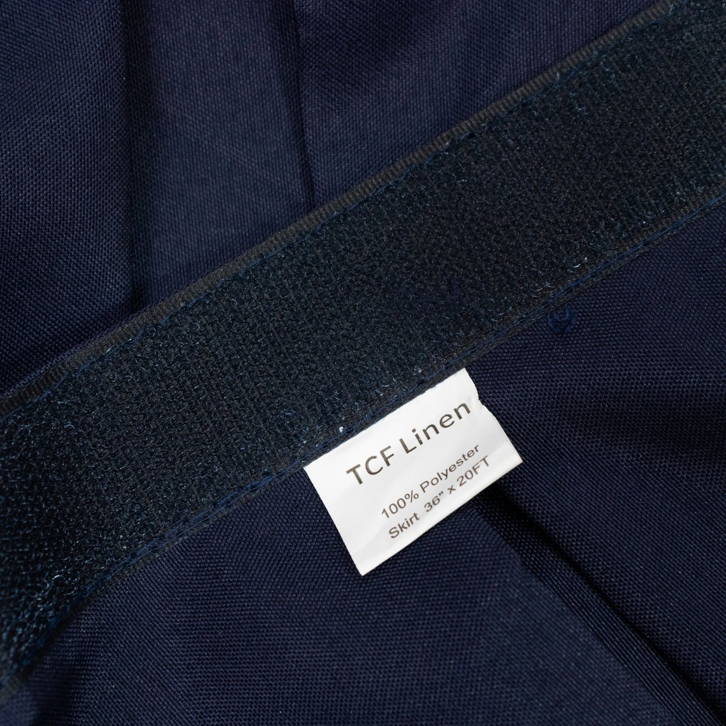 Portable Stage Skirt Navy Blue Polyester Platform Skirting Cloth for Events, Performances & Wedding Staging - 36"x20ft