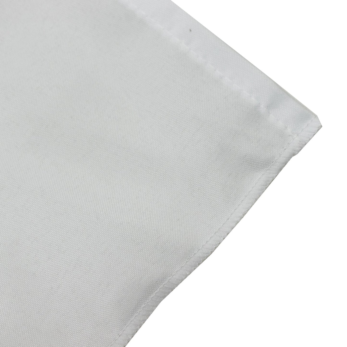 Portable Stage Skirt White Polyester Platform Skirting Cloth for Events, Performances & Wedding Staging - 36"x20ft