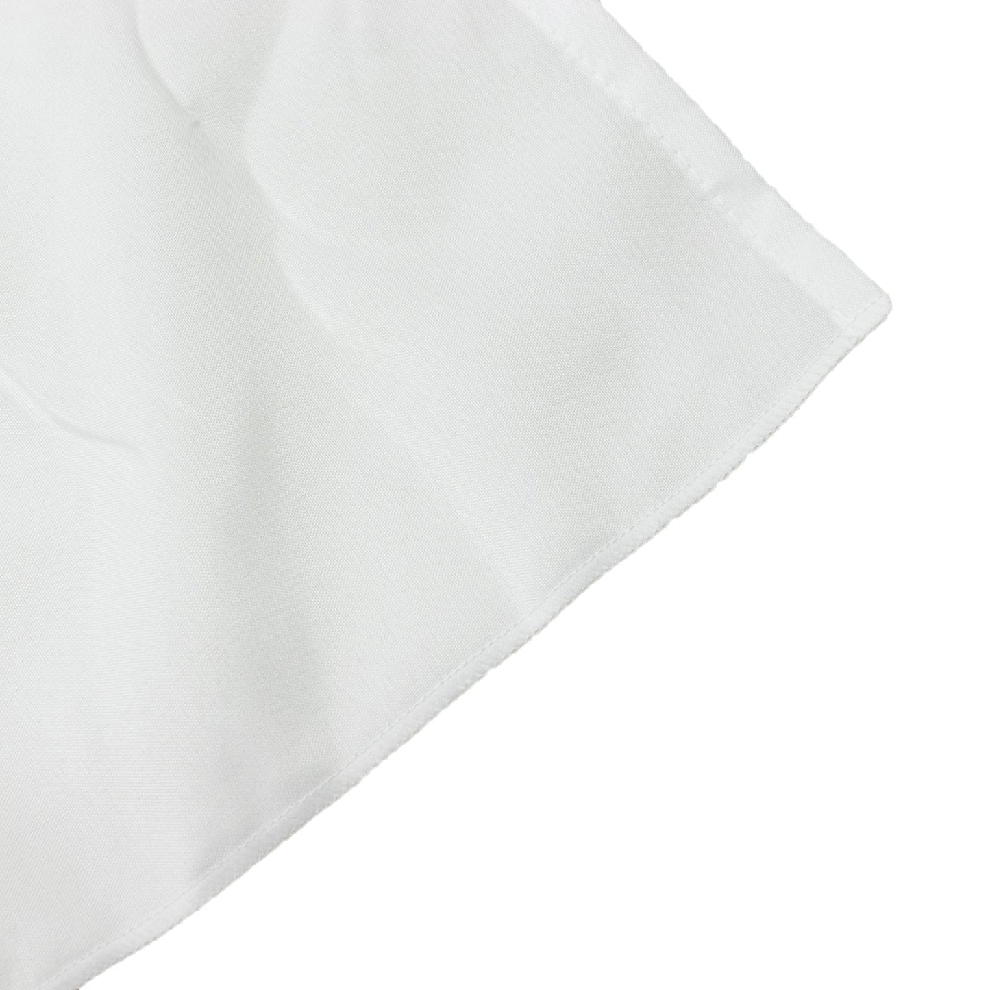 Portable Stage Skirt White Polyester Platform Skirting Cloth for Events, Performances & Wedding Staging - 48"x20ft