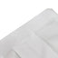 Portable Stage Skirt White Polyester Platform Skirting Cloth for Events, Performances & Wedding Staging - 48"x20ft