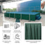 Portable Stage Skirt Hunter Emerald Green Polyester Platform Skirting Cloth for Events, Performances & Wedding Staging - 16"x10ft