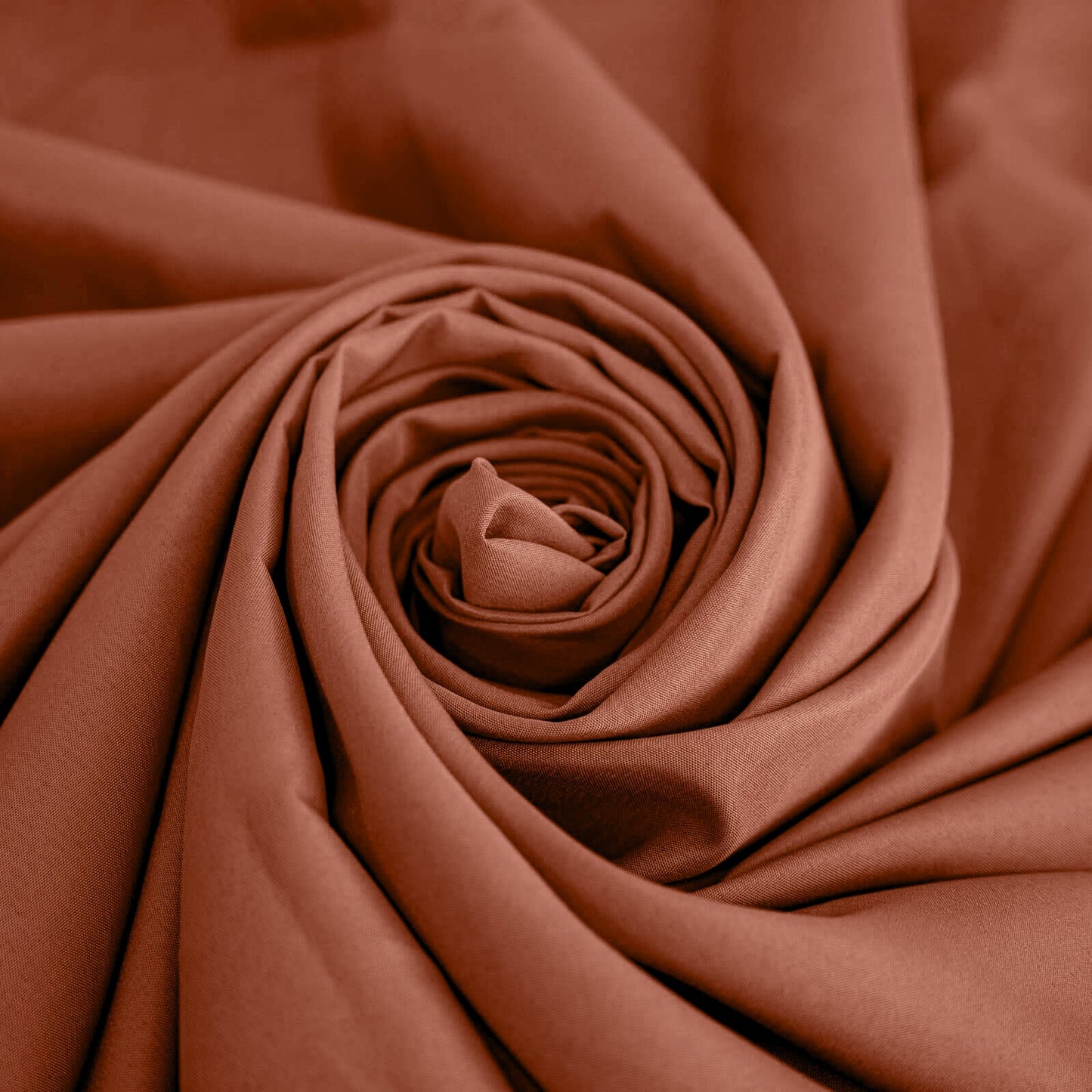 Polyester 120" Round Tablecloth Terracotta (Rust) - Seamless Wrinkle-Resistant Table Cover