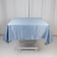 Lamour Satin 54"x54" Square Tablecloth Dusty Blue - Durable & Silk-Like Table Cover