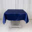 Lamour Satin 54"x54" Square Tablecloth Navy Blue - Durable & Silk-Like Table Cover