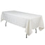 Lamour Satin 60"x102" Rectangle Tablecloth Ivory - Durable & Silky Soft Feel Table Cover