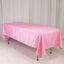 Lamour Satin 60"x102" Rectangle Tablecloth Pink - Durable & Silky Soft Feel Table Cover