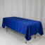 Lamour Satin 60"x102" Rectangle Tablecloth Royal Blue - Durable & Silky Soft Feel Table Cover
