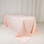Lamour Satin 90"x132" Rectangle Tablecloth Blush - Soft & Silk-Like Seamless Table Cover