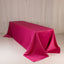 Lamour Satin 90"x156" Rectangle Tablecloth Fuchsia - Luxurious, Soft Seamless Table Cover