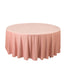 Scuba Round 108" Tablecloth Dusty Rose - Wrinkle Free & Stain Resistant Table Cover