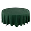 Scuba Round 108" Tablecloth Hunter Emerald Green - Wrinkle Free & Stain Resistant Table Cover