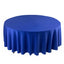 Scuba Round 108" Tablecloth Royal Blue - Wrinkle Free & Stain Resistant Table Cover