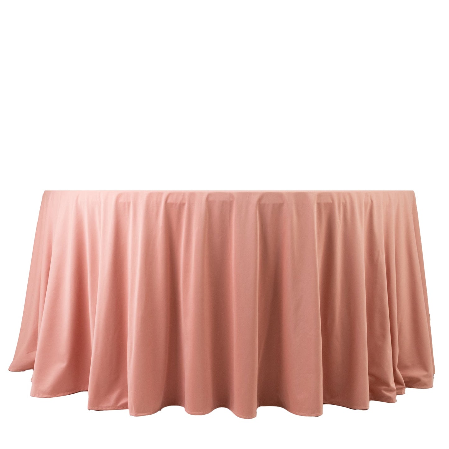 Scuba Round 120" Tablecloth Dusty Rose - Wrinkle Free & Stain Resistant Seamless Table Cover