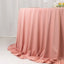 Scuba Round 132" Tablecloth Dusty Rose - Wrinkle Free & Stain Resistant Seamless Table Cover