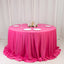 Scuba Round 132" Tablecloth Fuchsia - Wrinkle Free & Stain Resistant Seamless Table Cover