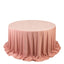 Scuba Round 132" Tablecloth Dusty Rose - Wrinkle Free & Stain Resistant Seamless Table Cover