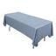 Scuba Rectangular 60"x102" Tablecloth Dusty Blue - Wrinkle Free & Stain Resistant Table Cover