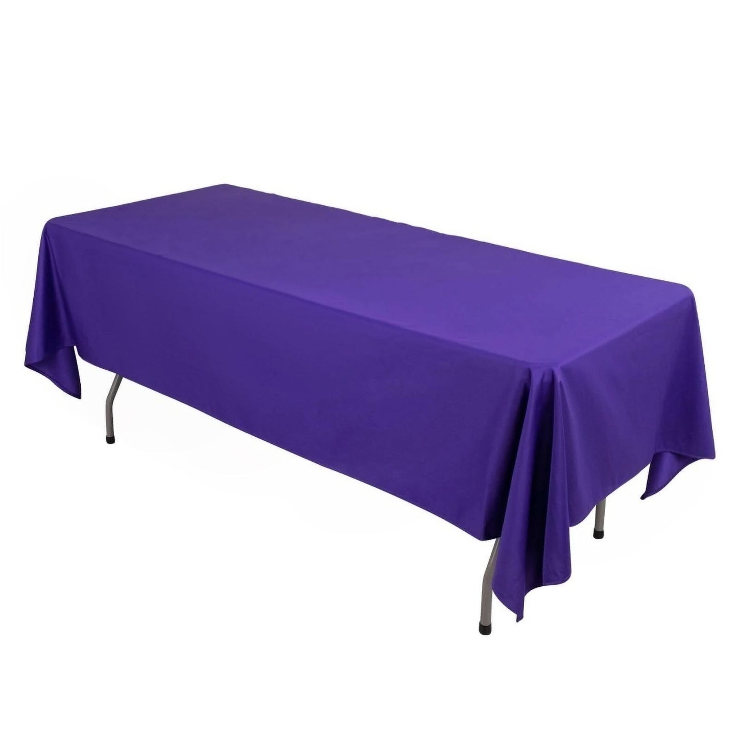 Scuba Rectangular 60"x102" Tablecloth Purple - Wrinkle Free & Stain Resistant Table Cover