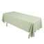 Scuba Rectangular 60"x102" Tablecloth Sage Green - Wrinkle Free & Stain Resistant Table Cover