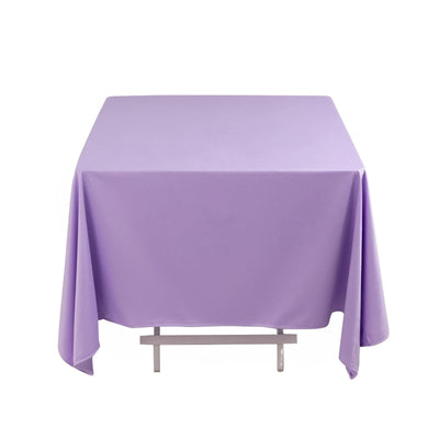 Scuba Square 70"x70" Tablecloth Lavender Lilac - Wrinkle Free & Stain Resistant Table Cover