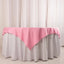 Scuba 70"x70" Table Overlay Square Tablecloth Pink - Wrinkle Free & Stain Resistant Table Cover