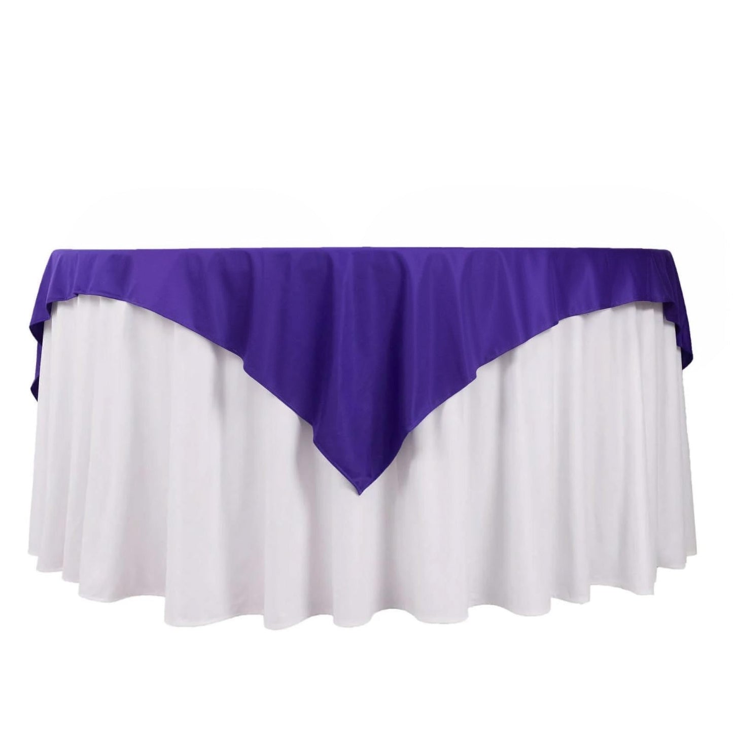 Scuba 70"x70" Table Overlay Square Tablecloth Purple - Wrinkle Free & Stain Resistant Table Cover