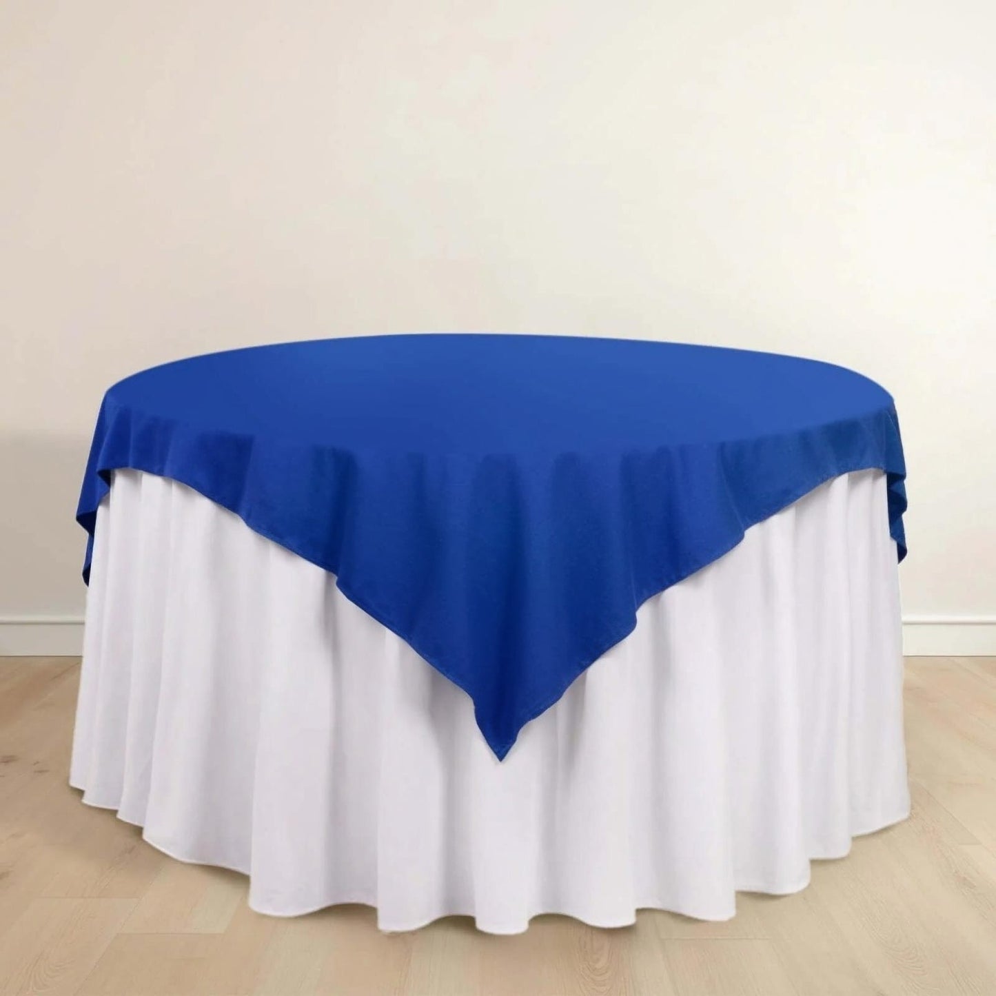 Scuba 70"x70" Table Overlay Square Tablecloth Royal Blue - Wrinkle Free & Stain Resistant Table Cover