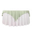 Scuba 70"x70" Table Overlay Square Tablecloth Sage Green - Wrinkle Free & Stain Resistant Table Cover