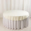 Scuba Round 70" Tablecloth Ivory - Wrinkle Free & Stain Resistant Table Cover