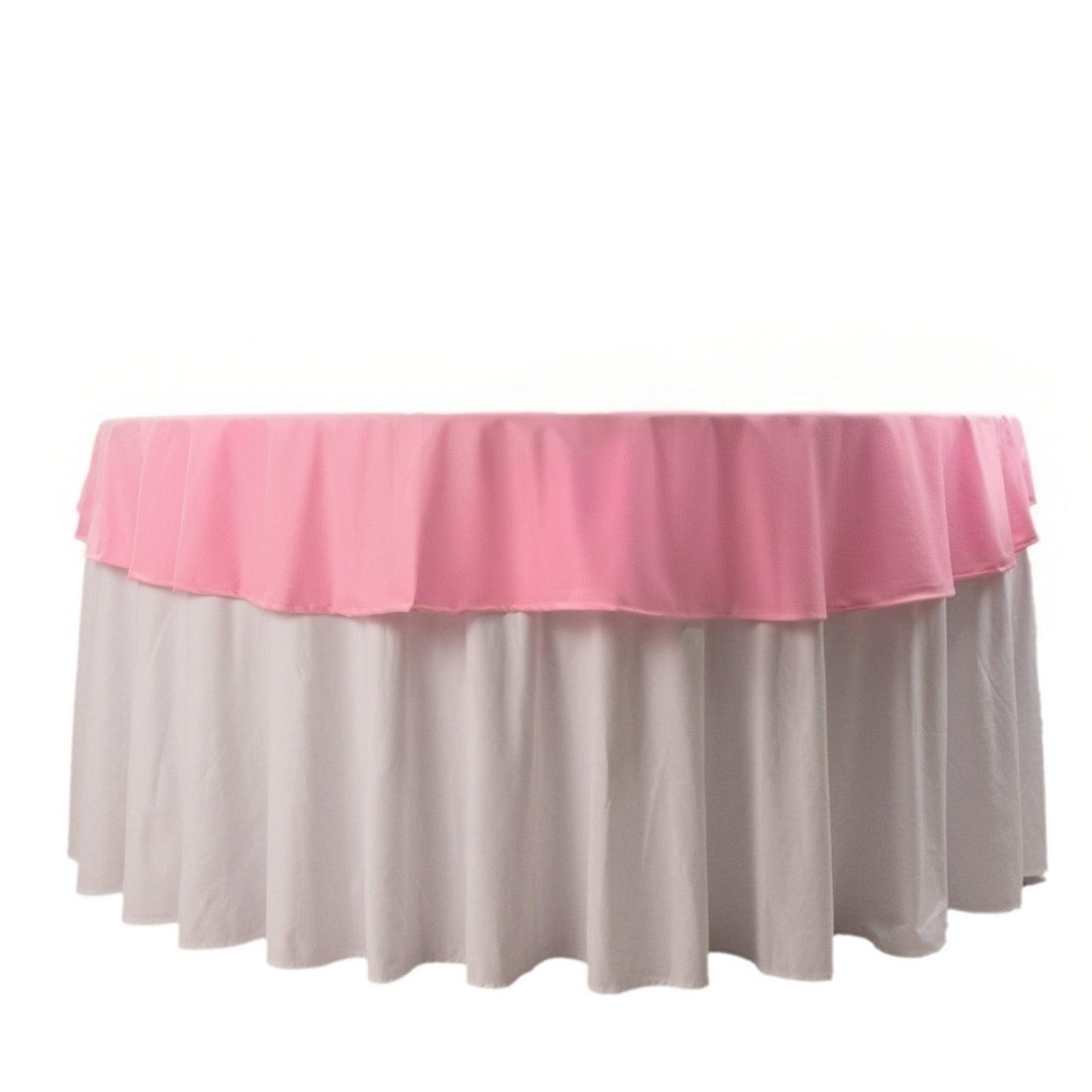 Scuba Round 70" Tablecloth Pink - Wrinkle Free & Stain Resistant Table Cover