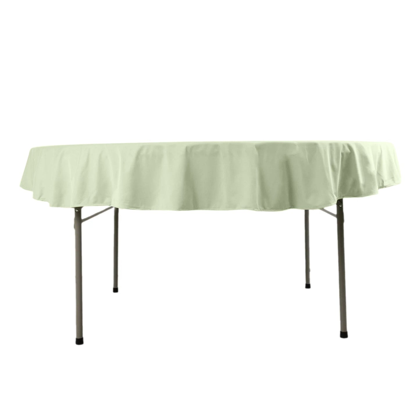 Scuba Round 70" Tablecloth Sage Green - Wrinkle Free & Stain Resistant Table Cover