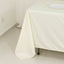 Scuba Rectangular 72"x120" Tablecloth Ivory - Wrinkle Free & Stain Resistant Table Cover