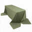 Scuba Rectangular 90"x156" Tablecloth Dusty Sage Green - Wrinkle Free, Stain Resistant & Seamless Table Cover