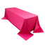 Scuba Rectangular 90"x156" Tablecloth Fuchsia - Wrinkle Free, Stain Resistant & Seamless Table Cover