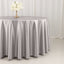 Scuba Round 120" Tablecloth Shimmering Silver - Wrinkle Free, Stain Resistant & Seamless Table Cover