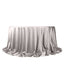 Scuba Round 132" Tablecloth Shimmering Silver - Wrinkle Free, Stain Resistant & Seamless Table Cover
