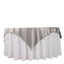 Scuba 70"x70" Table Overlay Square Tablecloth Shimmer Silver - Wrinkle Free & Stain Resistant Table Cover