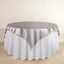 Scuba 70"x70" Table Overlay Square Tablecloth Shimmer Silver - Wrinkle Free & Stain Resistant Table Cover