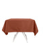 Polyester Square 54"x54" Tablecloth Terracotta (Rust) - Wrinkle-Resistant & Durable Table Cover