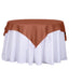 Polyester 54"x54" Table Overlay Square Tablecloth Terracotta (Rust) - Wrinkle-Resistant & Durable Table Cover